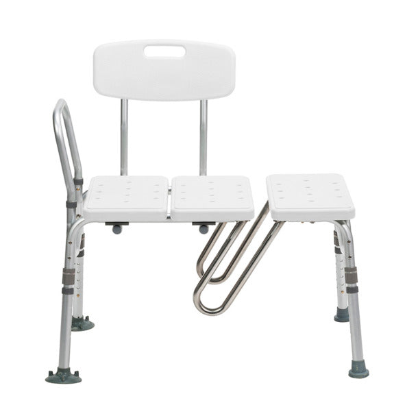 Drive Medical Splash Defense Transfer Bench with Curtain Guard Protection-Drive Medical-HeartWell Medical