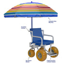 MJM International All Terrain Wheelchair with Umbrella-MJM International-HeartWell Medical