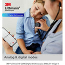 3M Littmann CORE Digital Stethoscope Black Chestpiece, Tube, Stem and Headset, 27 inch-3M-HeartWell Medical