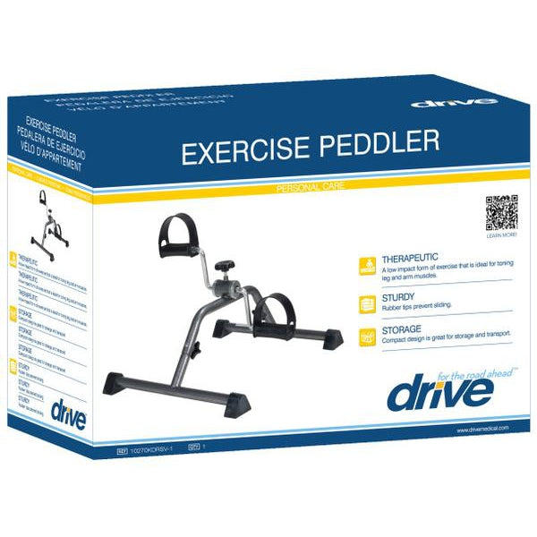 Drive Medical Exercise Peddler with Attractive Silver Vein Finish-Drive Medical-HeartWell Medical