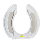 Big John Toilet Seat Open Front With Cover White-Big John-HeartWell Medical