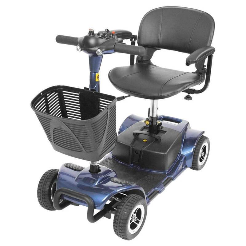 Vive Health 4 Wheel Swivel Seat Mobility Scooter Blue-Vive Health-HeartWell Medical