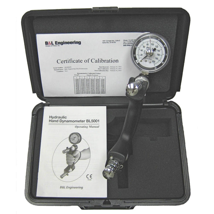 B&L Engineering Hydraulic Hand Dynamometer-B&L Engineering-HeartWell Medical