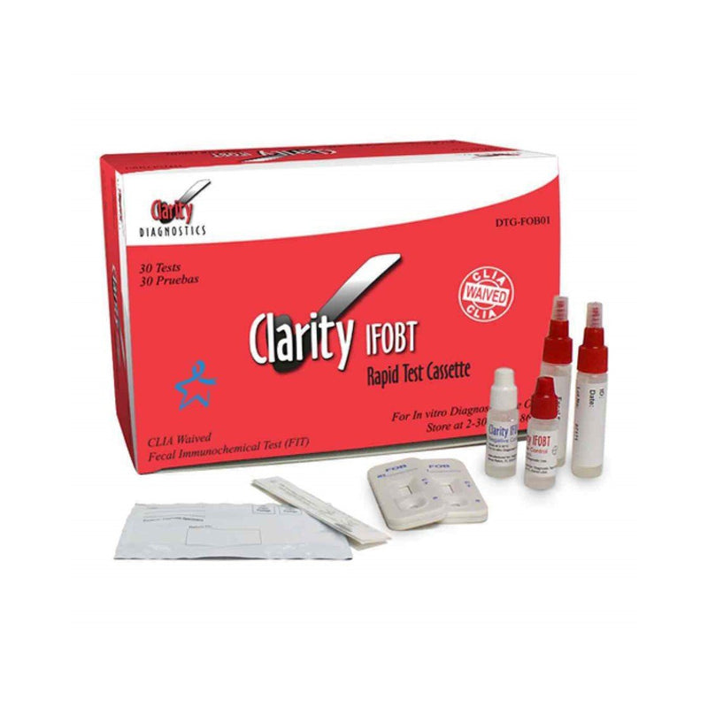Clarity Diagnostics One-Step Immuno Fecal Occult Blood Test Kit-Clarity Diagnostics-HeartWell Medical