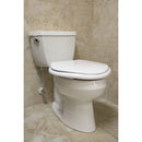 Big John Toilet Seat With Cover White-Big John-HeartWell Medical