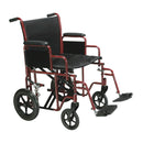 Drive Medical Bariatric Steel Transport Chair 20"-Drive Medical-HeartWell Medical