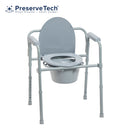 Drive Medical PreserveTech Steel Folding Bedside Commode-Drive Medical-HeartWell Medical