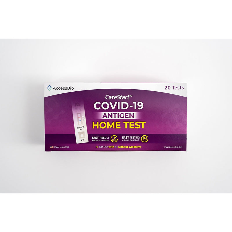 Access Bio Carestart Covid-19 Antigen Home Test Bulk 20 Tests Pack-Access Bio-HeartWell Medical