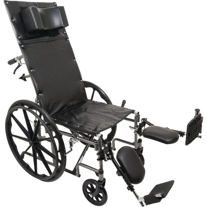 ProBasics 22" Bariatric Reclining Wheelchair, 22" x 17", Removable Desk Arms & ELRs-ProBasics-HeartWell Medical