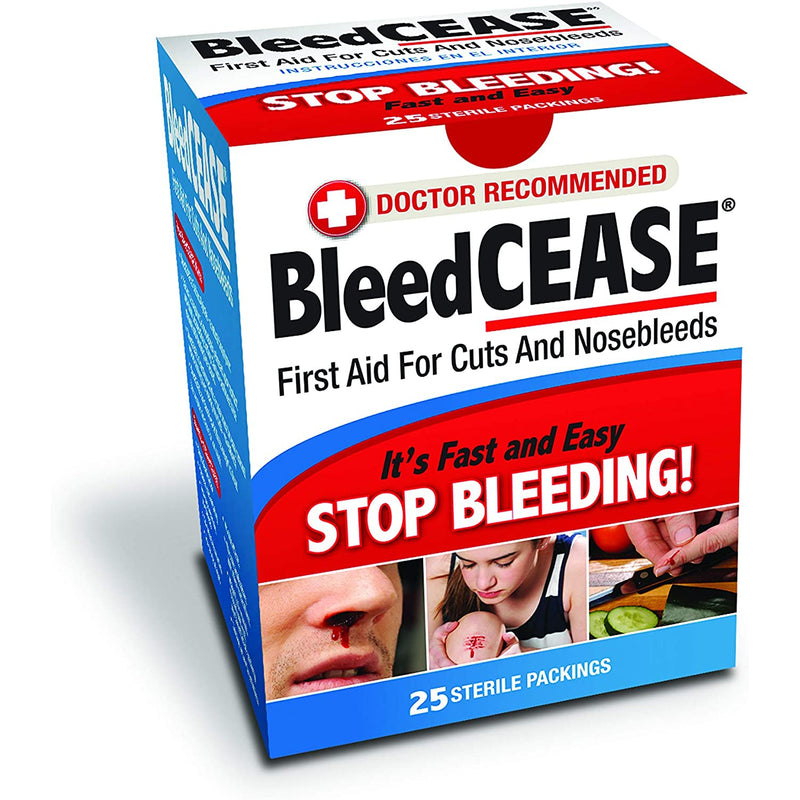 Bleedcease First Aid for Cuts and Nosebleeds Sterile Packings-Bleedcease-HeartWell Medical
