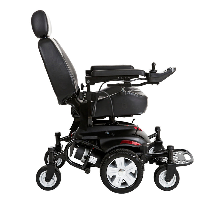 Drive Medical Titan AXS Mid-Wheel Power Wheelchair, 20"x18" Captain Seat-Drive Medical-HeartWell Medical
