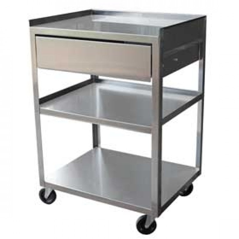 Ideal Products Three Shelf Cart with Drawer-Ideal Products-HeartWell Medical