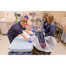 Graham Medical MegaMover Transport Chair 36" x 36" White Black Straps-Graham Medical-HeartWell Medical