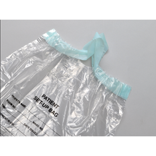 LK Packaging Respiratory Setup Bag, Print with Drawtape, 1 mil, 12" x 16"-LK Packaging-HeartWell Medical