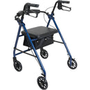 ProBasics Aluminum Rollator with 6-inch Wheels, Blue-ProBasics-HeartWell Medical