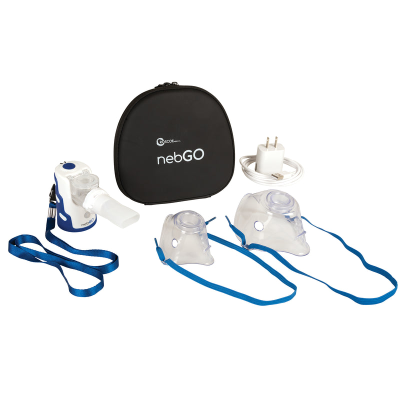 Roscoe Medical nebGO Ultrasonic Handheld Nebulizer-Roscoe Medical-HeartWell Medical