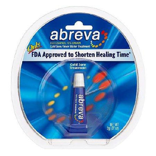Abreva Cold Sore Treatment 10% Strength Docosanol Cream 2 Gram-Abreva-HeartWell Medical