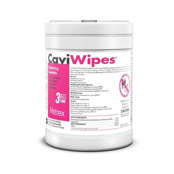 Metrex CaviWipes XL (9" x 12") - 65 Wipes per Canister-Metrex-HeartWell Medical