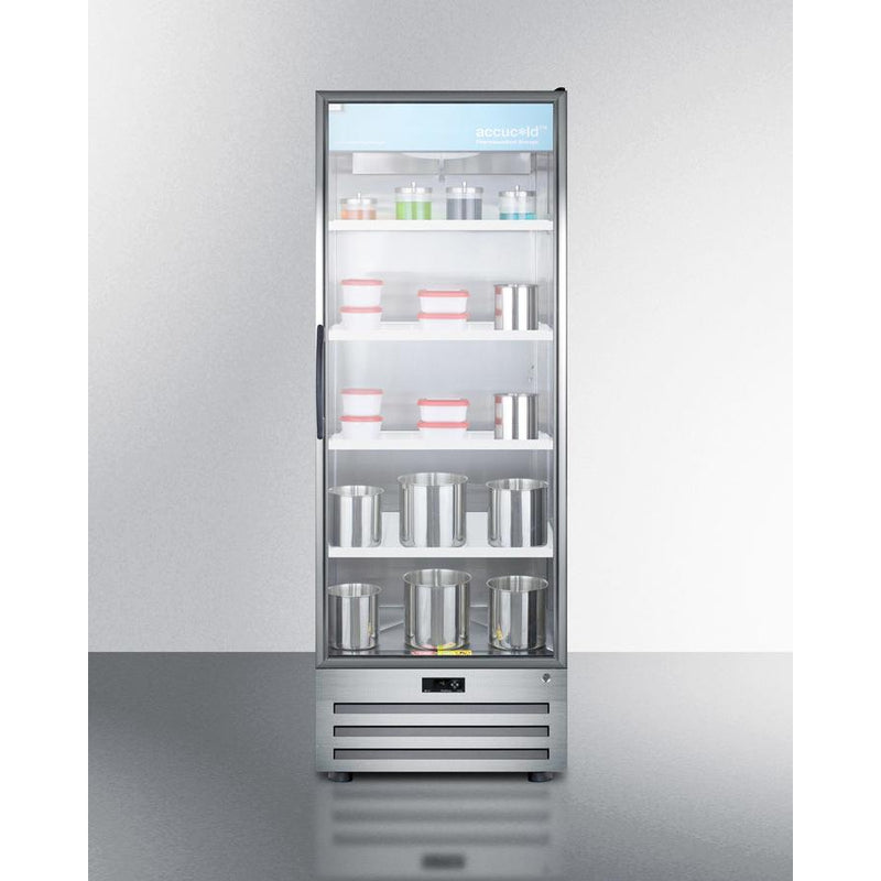 AccuCold Pharmaceutical Refrigerator, 28" Wide Full-Size, Glass Door, Lock, Digital Thermostat-AccuCold-HeartWell Medical