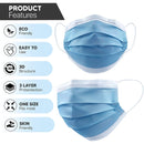 HeartWell Face Mask with Ear Loops 50 Pack-HeartWell-HeartWell Medical