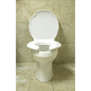 Big John Toilet Seat Open Front With Cover White-Big John-HeartWell Medical