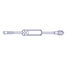 Baxter Extension Set 6 Inch Tubing 3.3 mL Priming Volume DEHP-Free, Polyethylene Lined Tubing-Baxter-HeartWell Medical