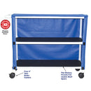MJM International Jumbo Two Shelf Linen Cart-MJM International-HeartWell Medical
