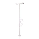 Stander Security Pole & Curve Grab Bar White-Stander-HeartWell Medical