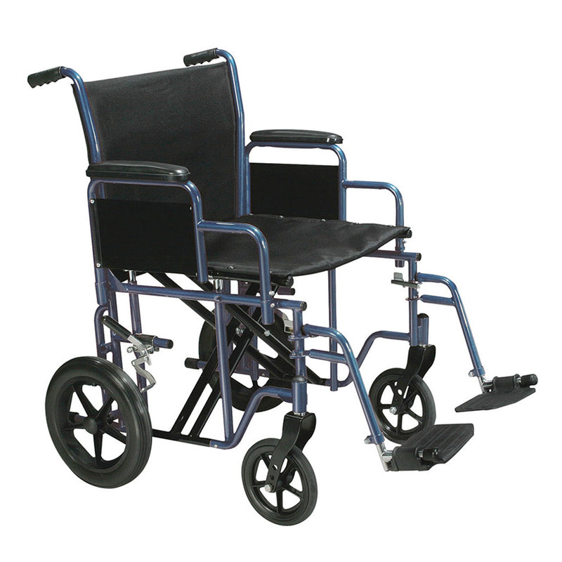 Drive Medical Bariatric Steel Transport Chair 22 Inch Seat-Drive Medical-HeartWell Medical