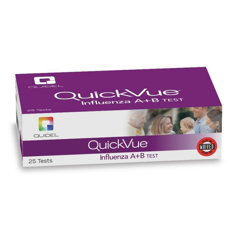 Quidel QuickVue Influenza A+B Test Kit-Quidel-HeartWell Medical