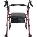 ProBasics Aluminum Rollator with 6-inch Wheels, Burgundy-ProBasics-HeartWell Medical