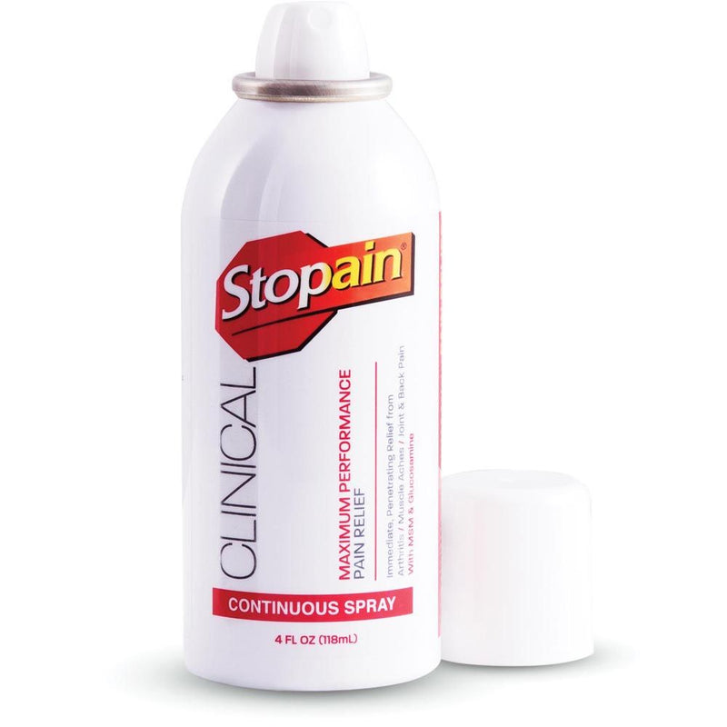 Stopain Clinical Topical Analgesic 360° Continuous Spray 4 fl. oz.-Stopain-HeartWell Medical