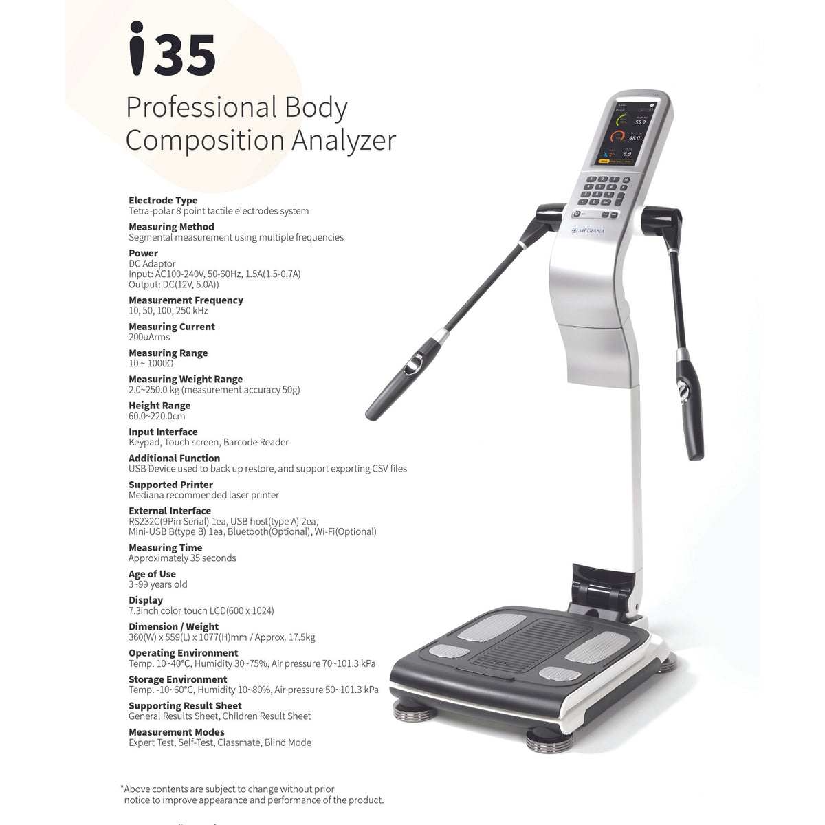 Mediana i35 Body Composition Analyzer