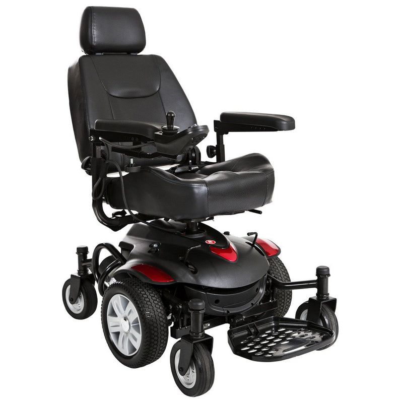 Drive Medical Titan AXS Mid-Wheel Power Wheelchair, 18"x18" Captain Seat-Drive Medical-HeartWell Medical