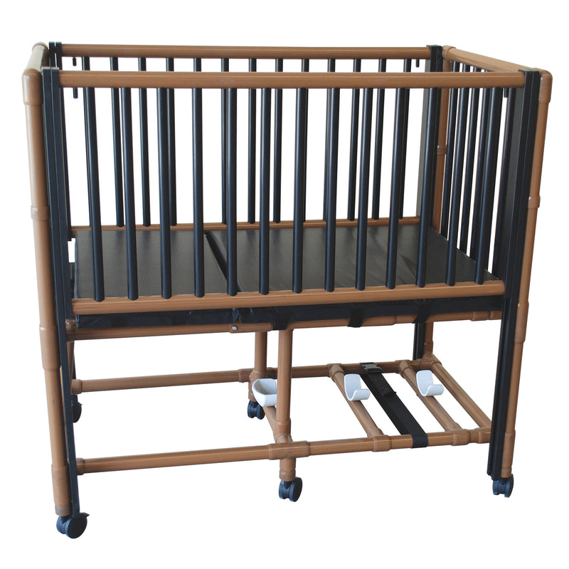 MJM International WoodTone Pediatric Crib Bed-MJM International-HeartWell Medical
