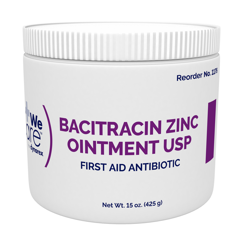 Dynarex Bacitracin Zinc Ointment, 15 oz jar-Dynarex-HeartWell Medical