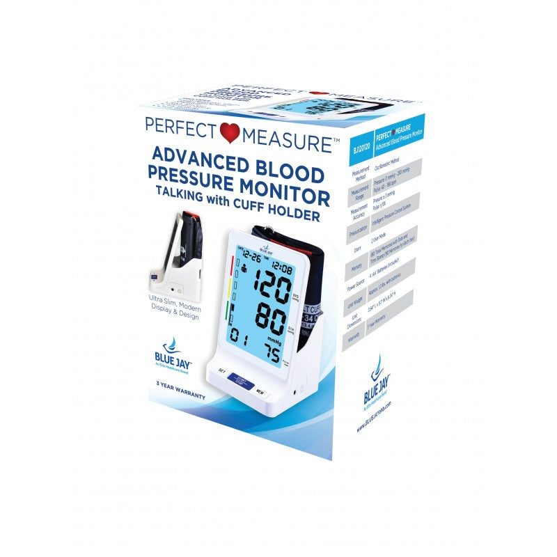 Blue Jay Perfect Measure Big Digit Talking Dlx BP Monitor-Blue Jay-HeartWell Medical