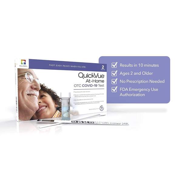 Quidel QuickVue At Home OTC Covid-19 Test (25 Pack)-Quidel-HeartWell Medical
