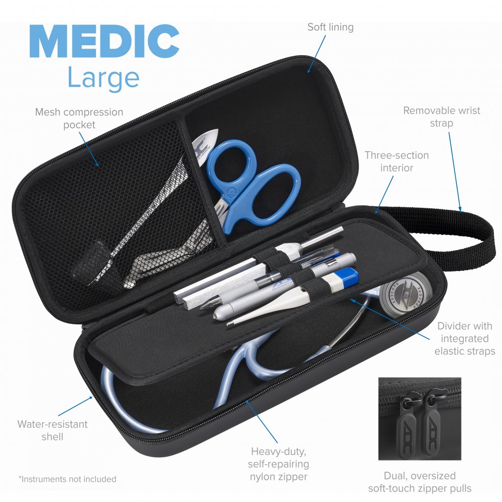 ADC 1028LBK MEDIC Medical Every-Day Instrument Carry Case Large