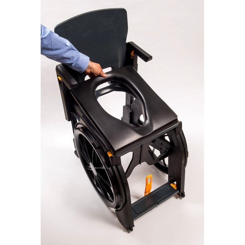 ShowerBuddy ShowerTravel Folding WheelAble Bathing Chair & Commode-ShowerBuddy-HeartWell Medical