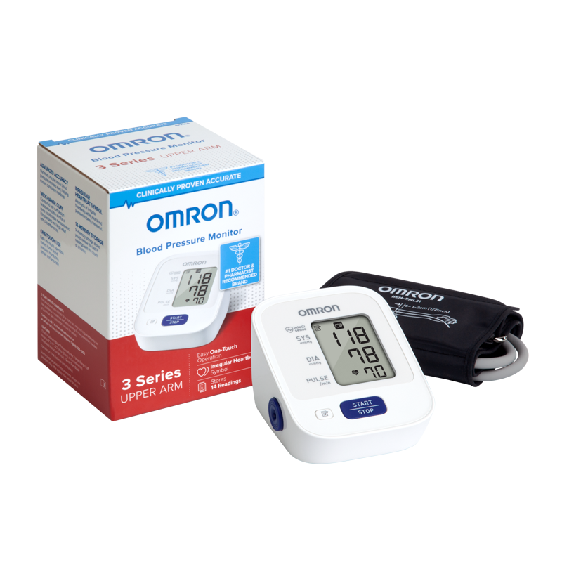 Omron 3 Series Digital Blood Pressure Monitoring Unit-Omron-HeartWell Medical