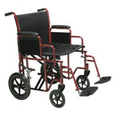 Drive Medical Bariatric Steel Transport Chair 22 Inch Seat-Drive Medical-HeartWell Medical