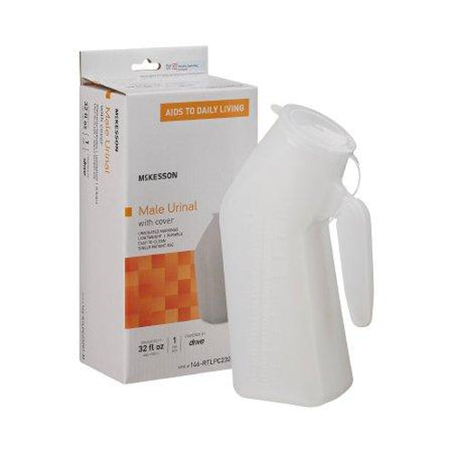 Mckesson Male Urinal 32 oz. With Closure Single Patient Use-Mckesson-HeartWell Medical
