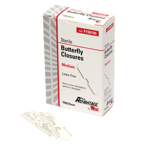 Pro Advantage Butterfly Wound Closures, Medium, 100/bx-Pro Advantage-HeartWell Medical