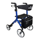 Voyager Adjustable Height Euro-Style Rollator, Cobalt Blue-Voyager-HeartWell Medical