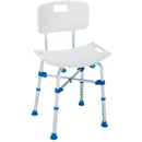 Big John White Heavy Duty Shower Chair-Big John-HeartWell Medical