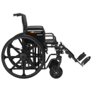 Dynarex DynaRide Heavy Duty Wheelchair 22x18inch With Detach Desk Arm-Dynarex-HeartWell Medical