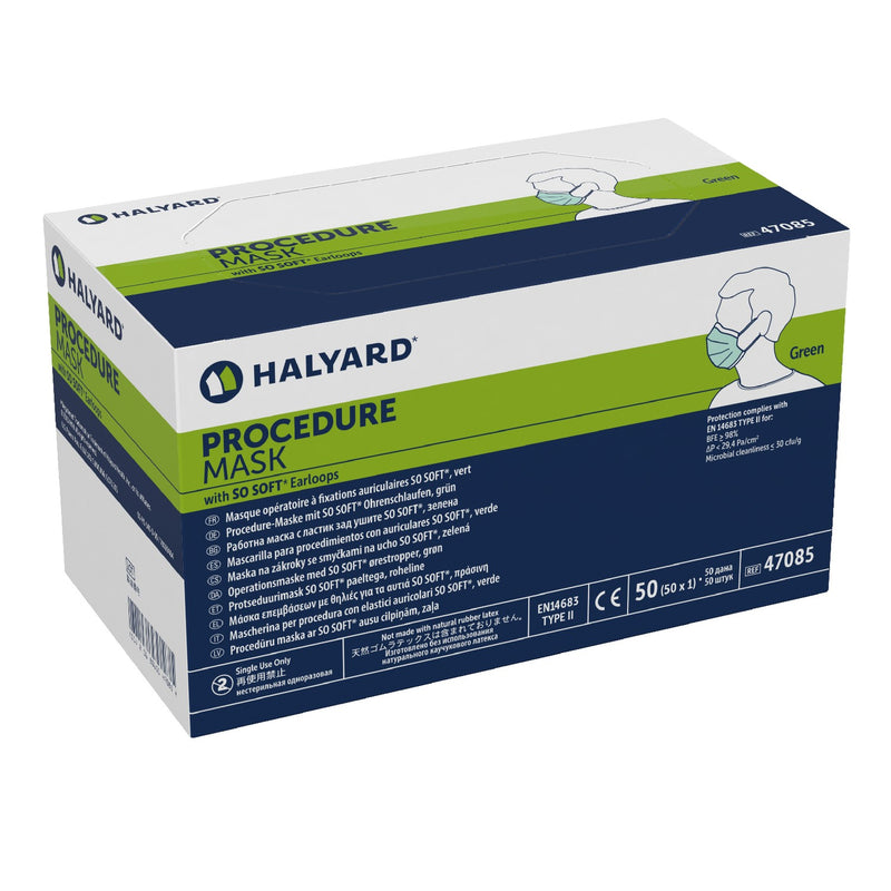 Halyard Procedure Mask, Yellow 50 Per Box-Halyard-HeartWell Medical