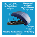 Carex Upeasy Seat Assist Plus Manual Lifting Cushion-Carex-HeartWell Medical