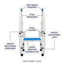 Step2TUB Bathtub Safety Step with Rail-Step2TUB-HeartWell Medical